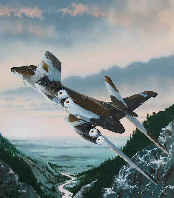 B-1B Lancer by Steve Ferguson, Acrylic on Illustration Board, offered Mar 2020