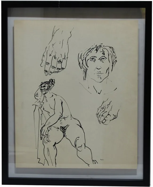 Untitled by Leonard Baskin, Ink, offered Mar 2020