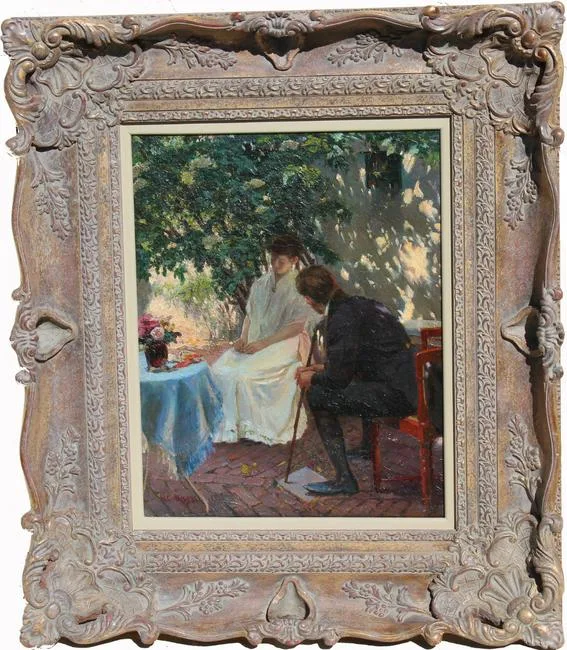 Untitled by N. C. Wyeth, Oil on canvas, sold Mar 2020