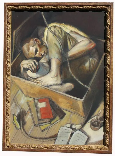 Stanley Spencer, Untitled, Oil/Mixed media on board