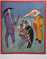 Mihail Chemiakin, Purple Harlequin