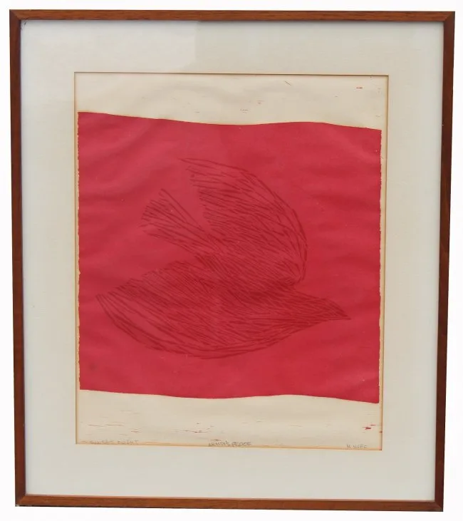 Sunset Flight by Margo Hoff, lithograph, offered Mar 2020