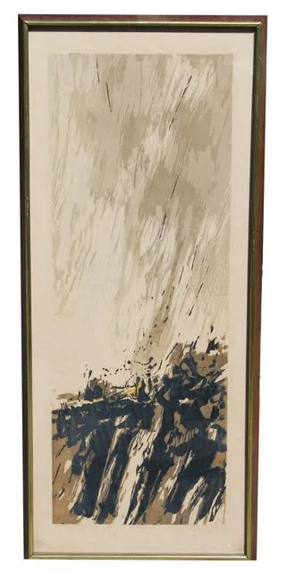Spring Rain by Seong Moy, Woodcut, offered Mar 2020