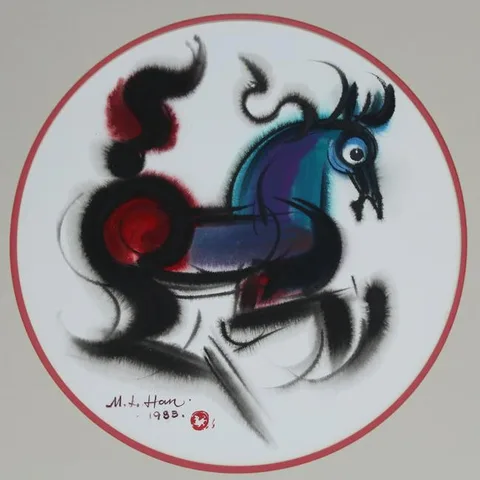 Han Meilin, Horse, Watercolor/ Ink on Paper
