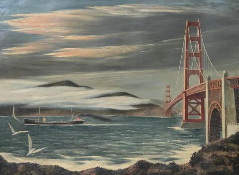 Fletcher Martin, Untitled, oil on canvas