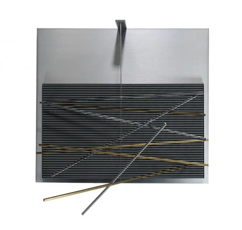 Jesús Rafael Soto, Untitled, Silkscreen on aluminum