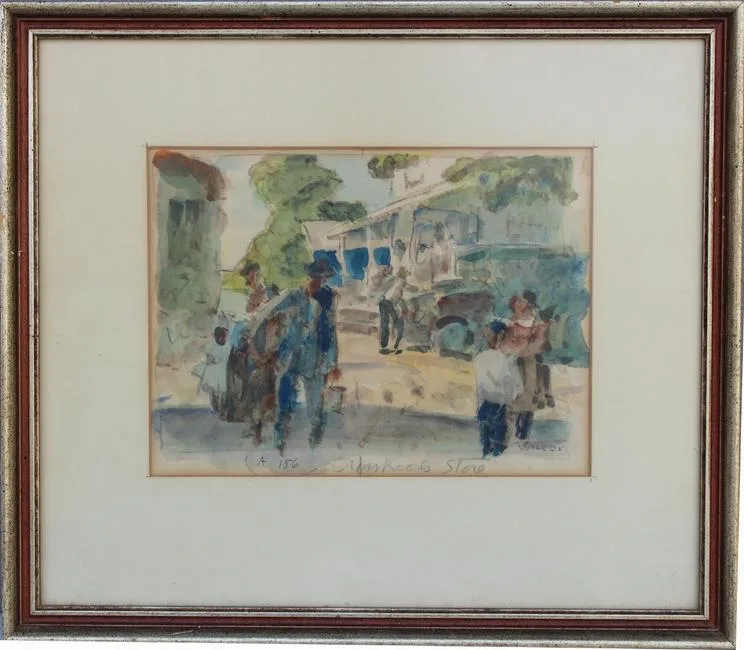Untitled by Frank N. Wilcox, Watercolor, sold Apr 2020