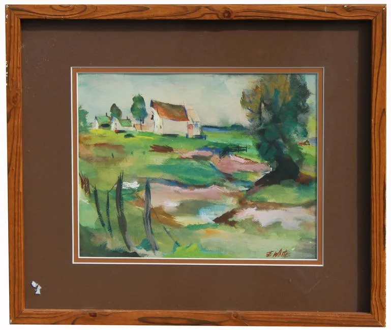 Linton's Place by Eugene White, Watercolor, offered Apr 2020