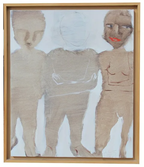 Do Hoang Tuong, Three People, Oil and Acrylic on Canvas