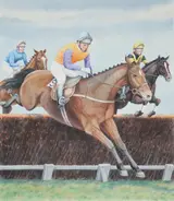 Sporting Horses - Steeplechase, Helmuth Stone Gallery 2020