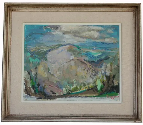 Untitled by Adrian J. Dornbush, Oil on board, sold Apr 2020