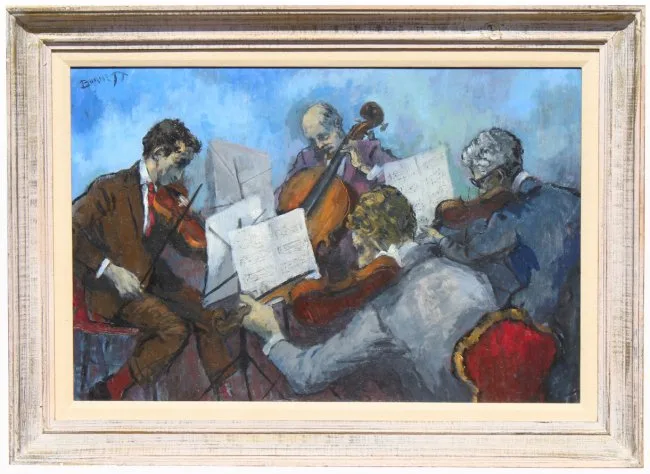 Untitled by Louis Burnett, Oil on board, offered Apr 2020