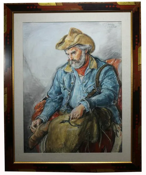 Sheldon Schoneberg, Untitled, Charcoal and Pastel