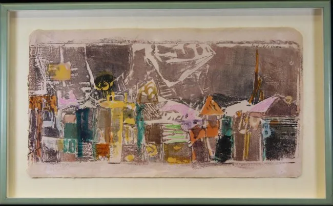 Untitled by Syd Solomon, Monotype/Mixed Media, sold Apr 2020