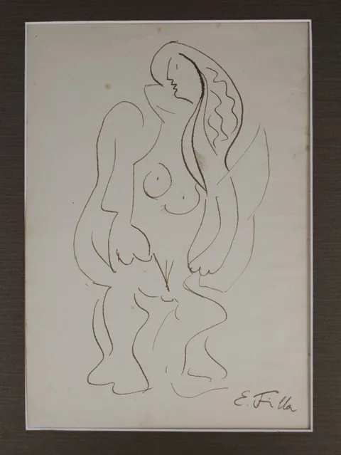 Emil Filla, Untitled, Ink on Paper