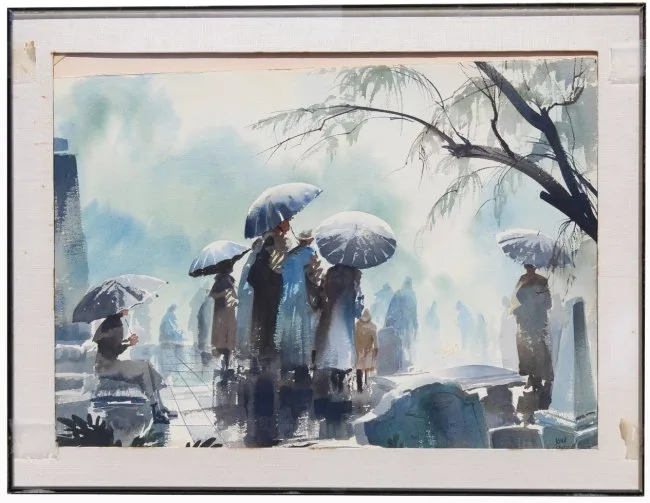 Untitled by John Pike, Watercolor, offered Apr 2020