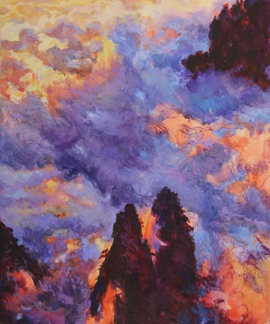 Huang Li, Mount Huangshan, Watercolor