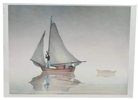 Buell Whitehead, William Henry's Boat, Lithograph
