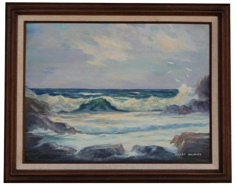 Untitled by Harry Maloney, Oil on Canvasboard, offered Apr 2020