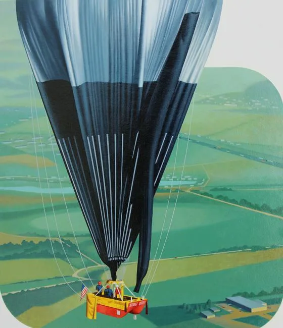 Double Eagle II by Howard Koslow, oil on Illustration Board, offered Apr 2020