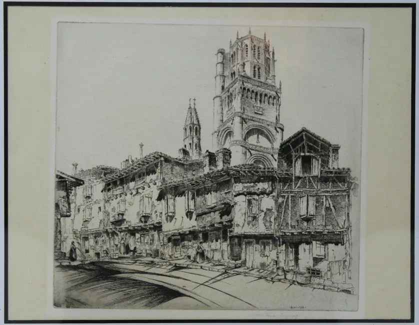 Untitled by John Taylor Arms, 1927, Etching, sold Apr 2020