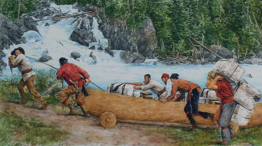 Great Falls by Paul Calle, Mixed Media on Illustration Board, sold May 2020
