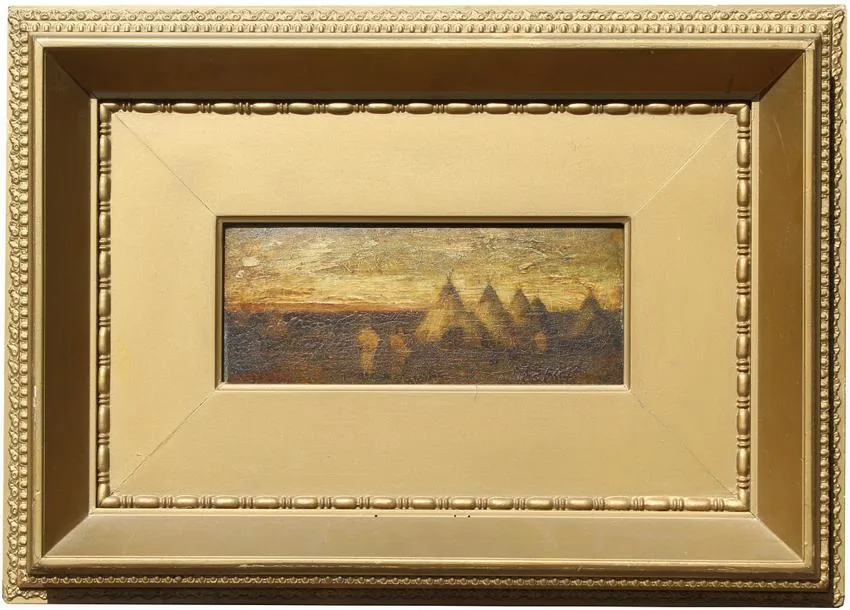 Blakelock Inventory by Ralph Albert Blakelock, Oil on canvas, sold May 2020