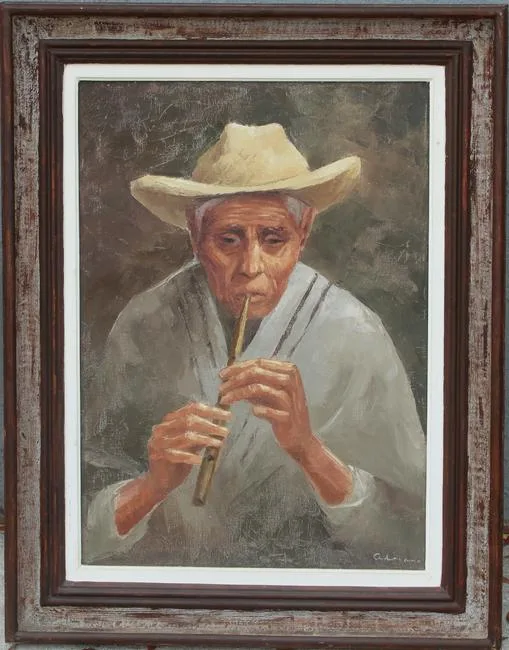 Untitled by Adriano Silva Castaneda, Oil on Canvas, offered May 2020