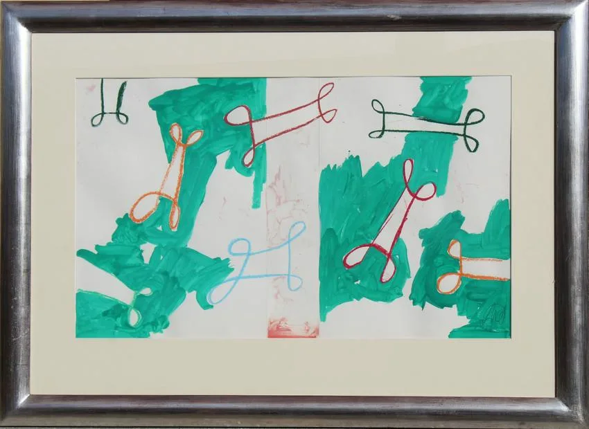 Untitled by Markus Lüpertz, Oil/Crayon/Pencil, offered May 2020