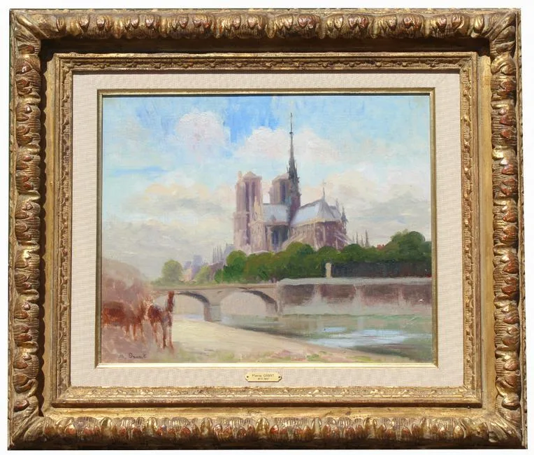 Notre Dame by Marthe Orant, Oil on canvas, offered May 2020