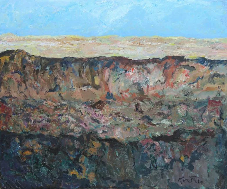 The Great Sandy Desert by Thomas Koether, Oil on Canvas, offered May 2020