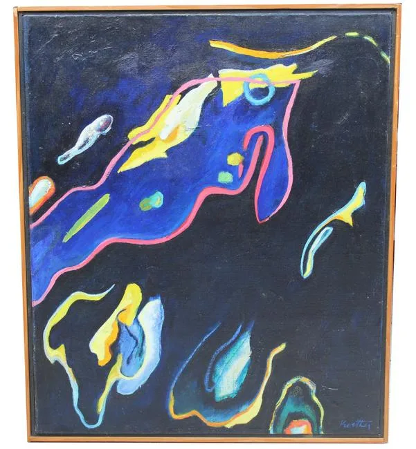 Thomas Koether, Nightscape, Oil on Canvas
