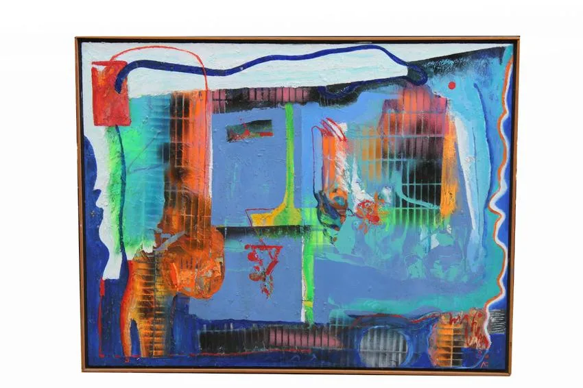 Thomas Koether, Low Window, Oil on Canvas