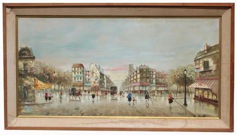 Untitled by Jean-Jacques René, Oil on canvas, sold May 2020