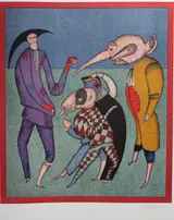Mihail Chemiakin, Purple Harlequin