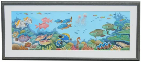 Lloyd Birmingham, Reef Life, Watercolor
