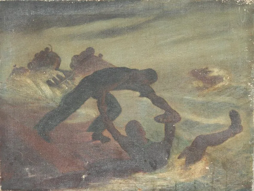 Untitled by Buell Whitehead, Oil on canvas, sold May 2020