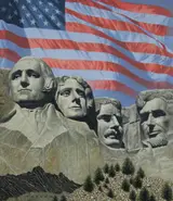 Howard Koslow, Mt. Rushmore and U.S. Flag