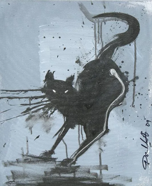 Untitled by Richard Hambleton, oil on canvas, offered Jul 2020