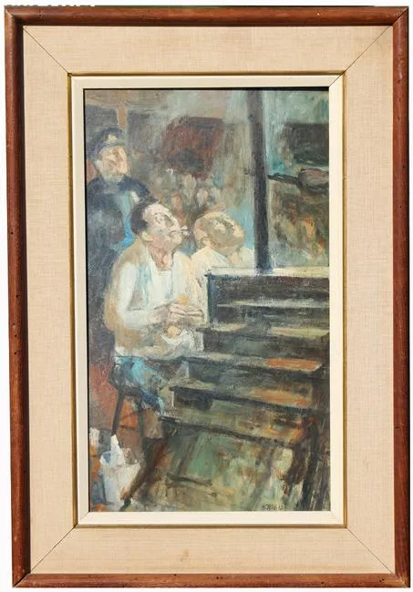 Untitled by Russell Hoban, Oil on board, offered Jul 2020