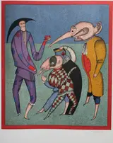 Mihail Chemiakin, Purple Harlequin