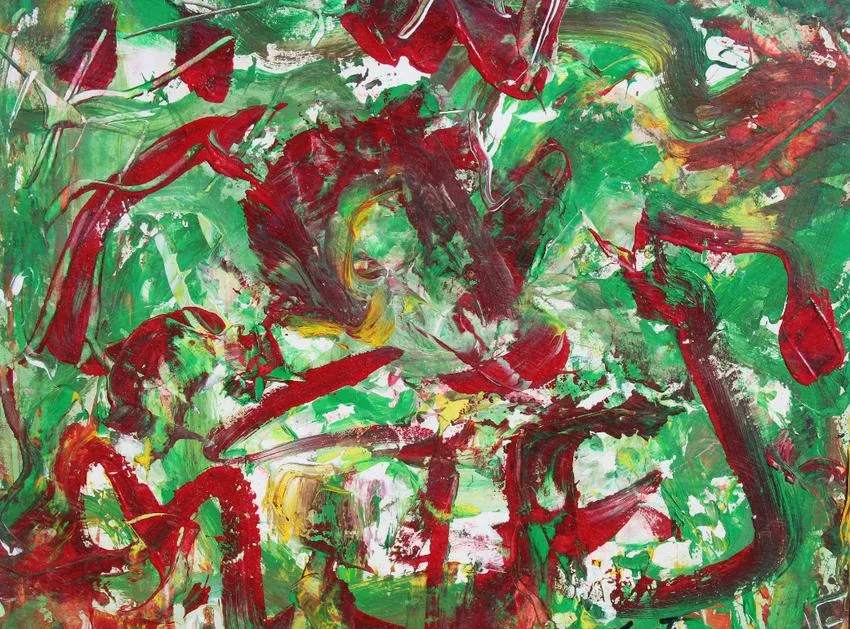 Thomas Koether, Forestry, Oil on Paper