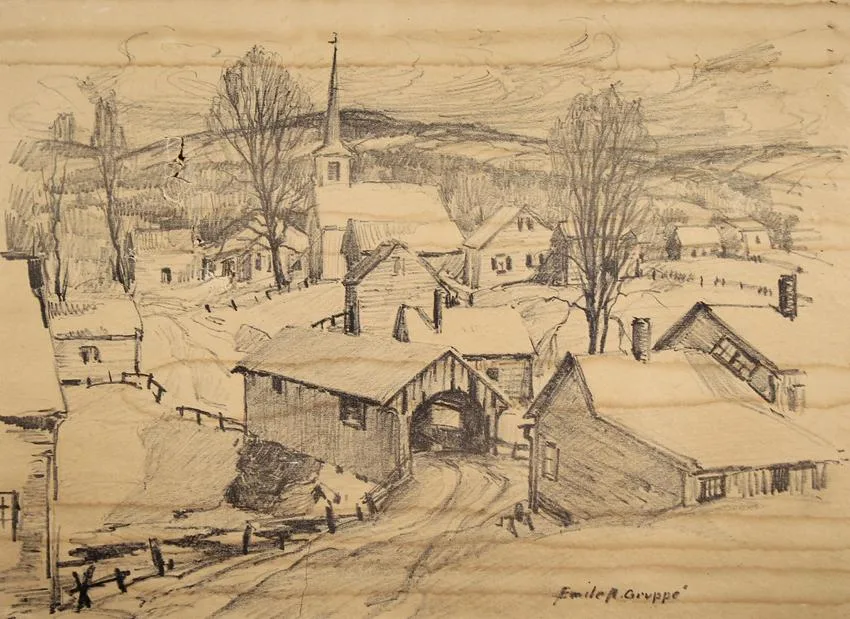 Untitled by Emile Albert Gruppe, Pencil, sold Jul 2020