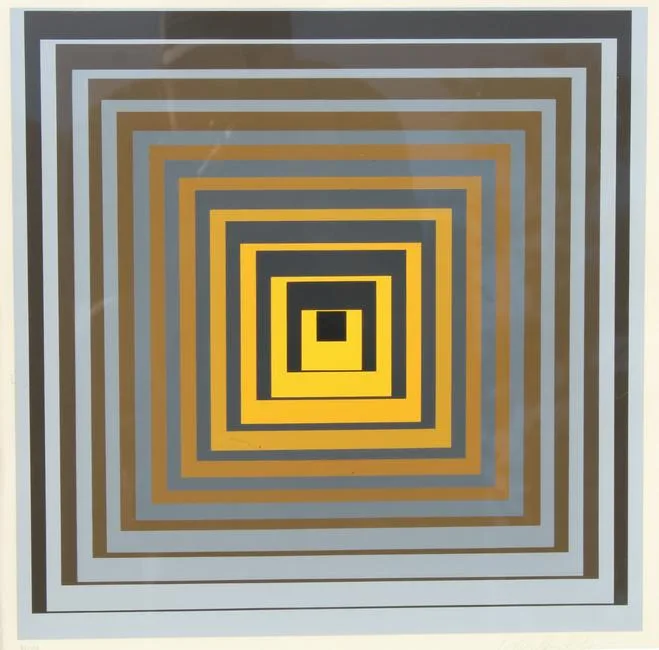 La Torca by Victor Vasarely, Color Serigraph, sold Jul 2020