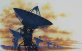 Howard Koslow, Space Exploration - For Use w/10 Stamps Radio Telescope