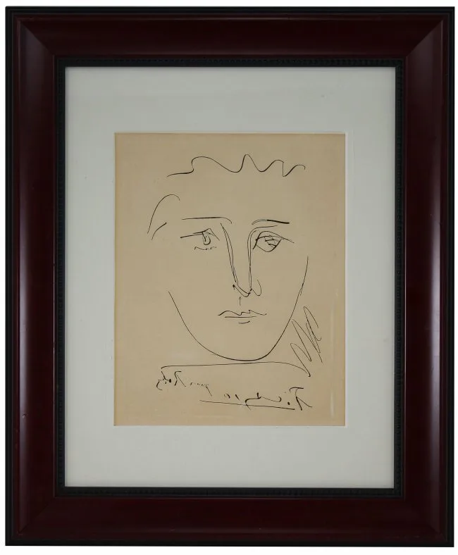 Pour Robie by Pablo Picasso, Etching, sold Jul 2020