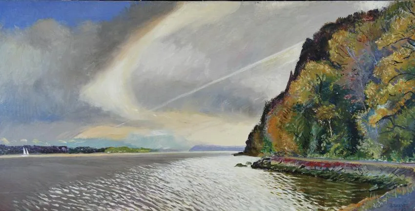 Untitled by William Bruckner, Oil on canvas, offered Jul 2020