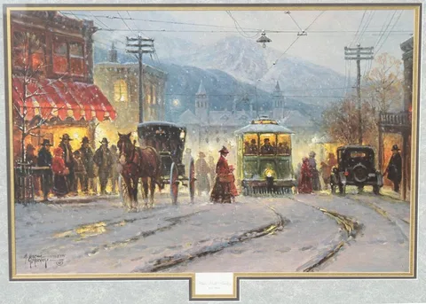 Gerald Harvey Jones, Pikes Peak Trolley, print