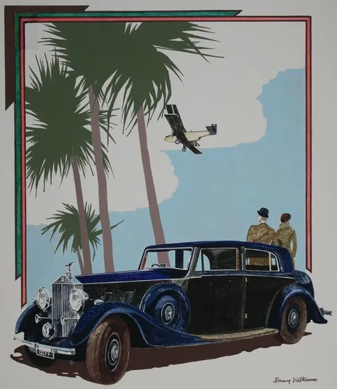 Barry Wilkinson, Jersey -- Rolls-Royce Phantom III, Watercolor