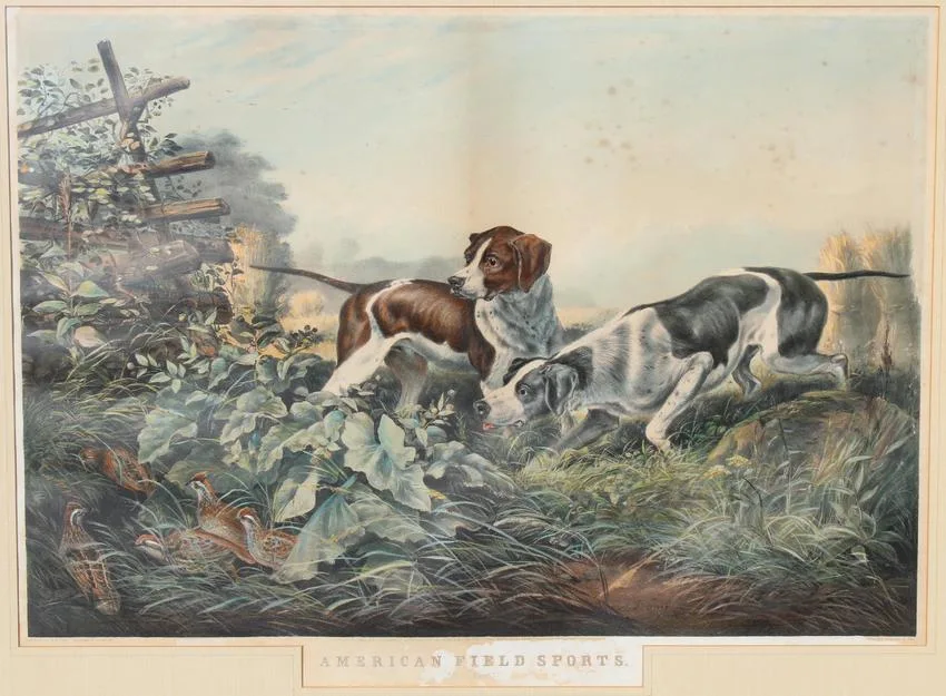 On a point by Arthur Fitzwilliam Tait, Lithograph, offered Jul 2020